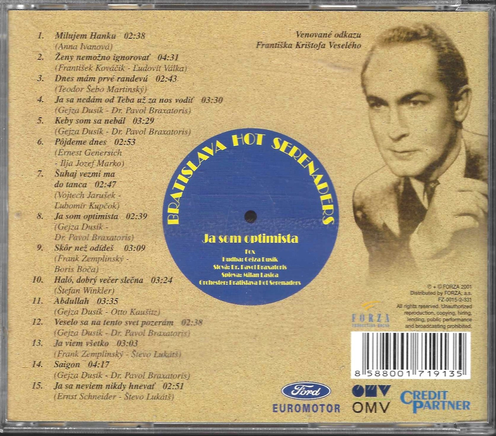 Milan Lasica, Bratislava Hot Serenaders – Ja Som Optimista