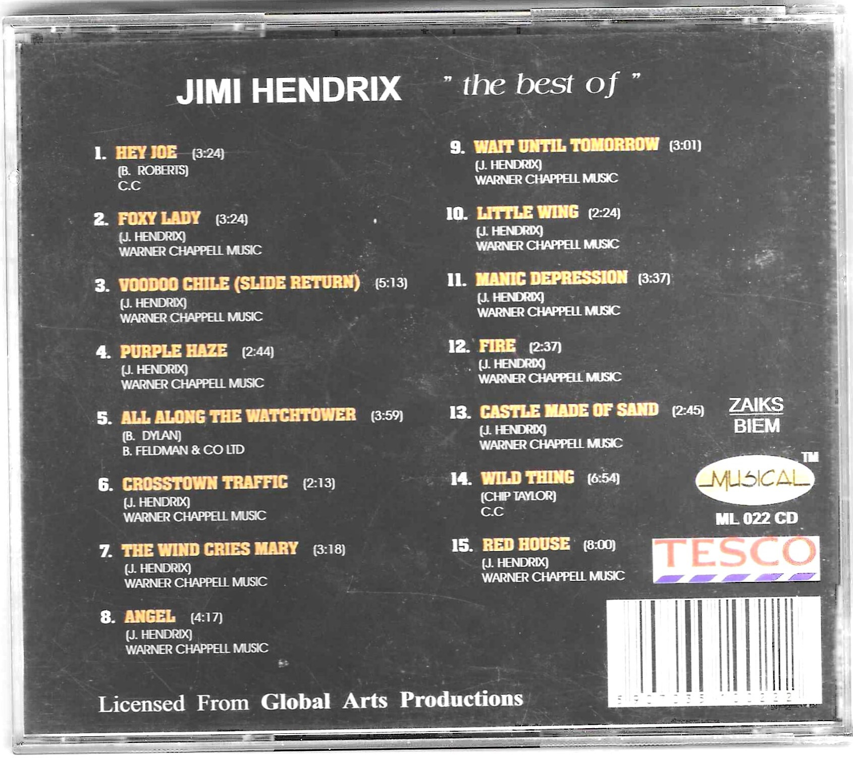 Jimi Hendrix – The Best Of Jimi Hendrix