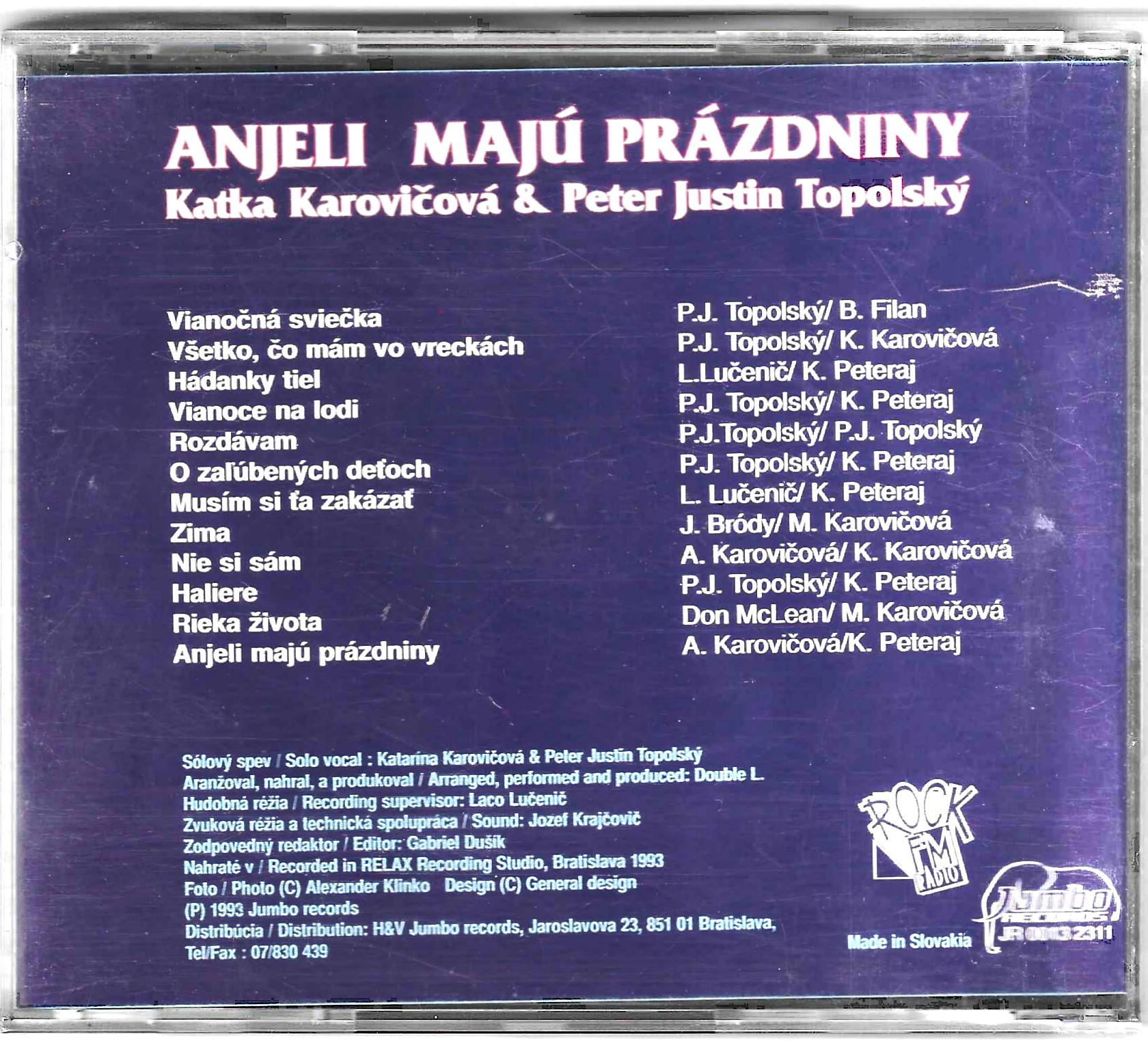 Katka Karovičová &amp; Peter Justin Topolský – Anjeli Majú Prázdniny