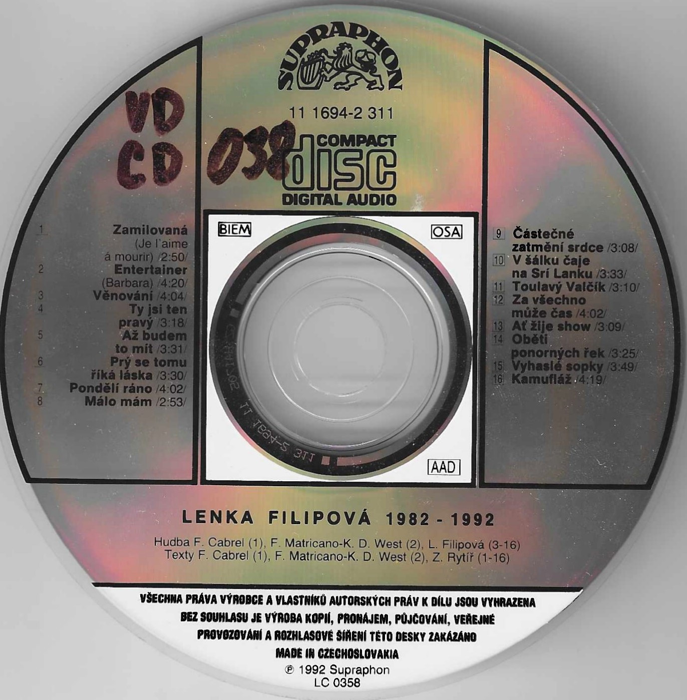 Lenka Filipová – 1982 - 1992