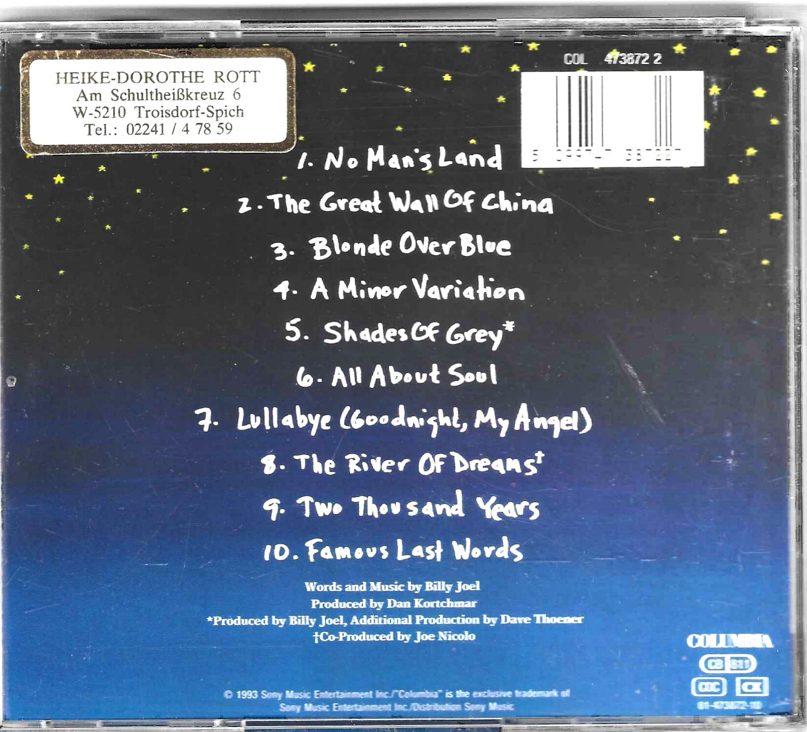 Billy Joel – River Of Dreams