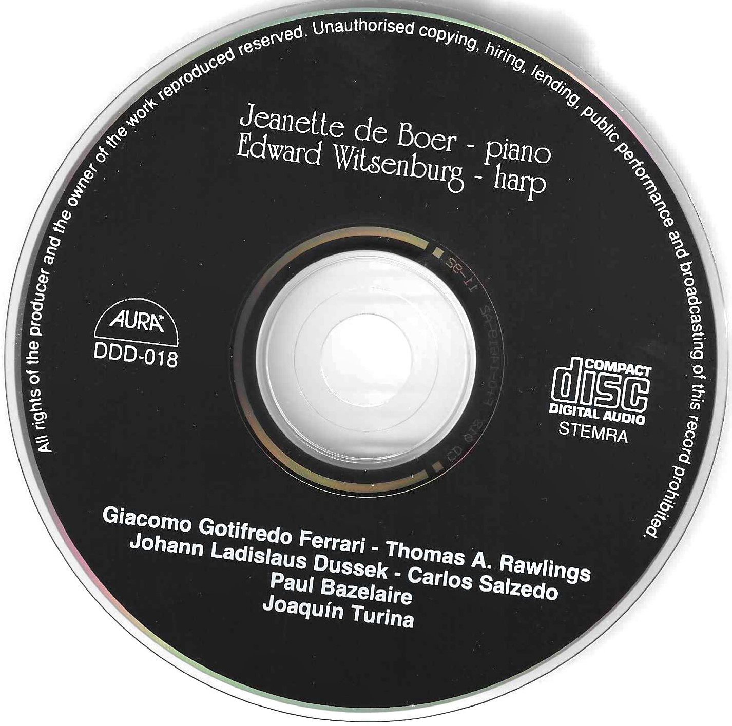 Jeanette De Boer &amp; Edward Witsenburg - Piano &amp; Harp