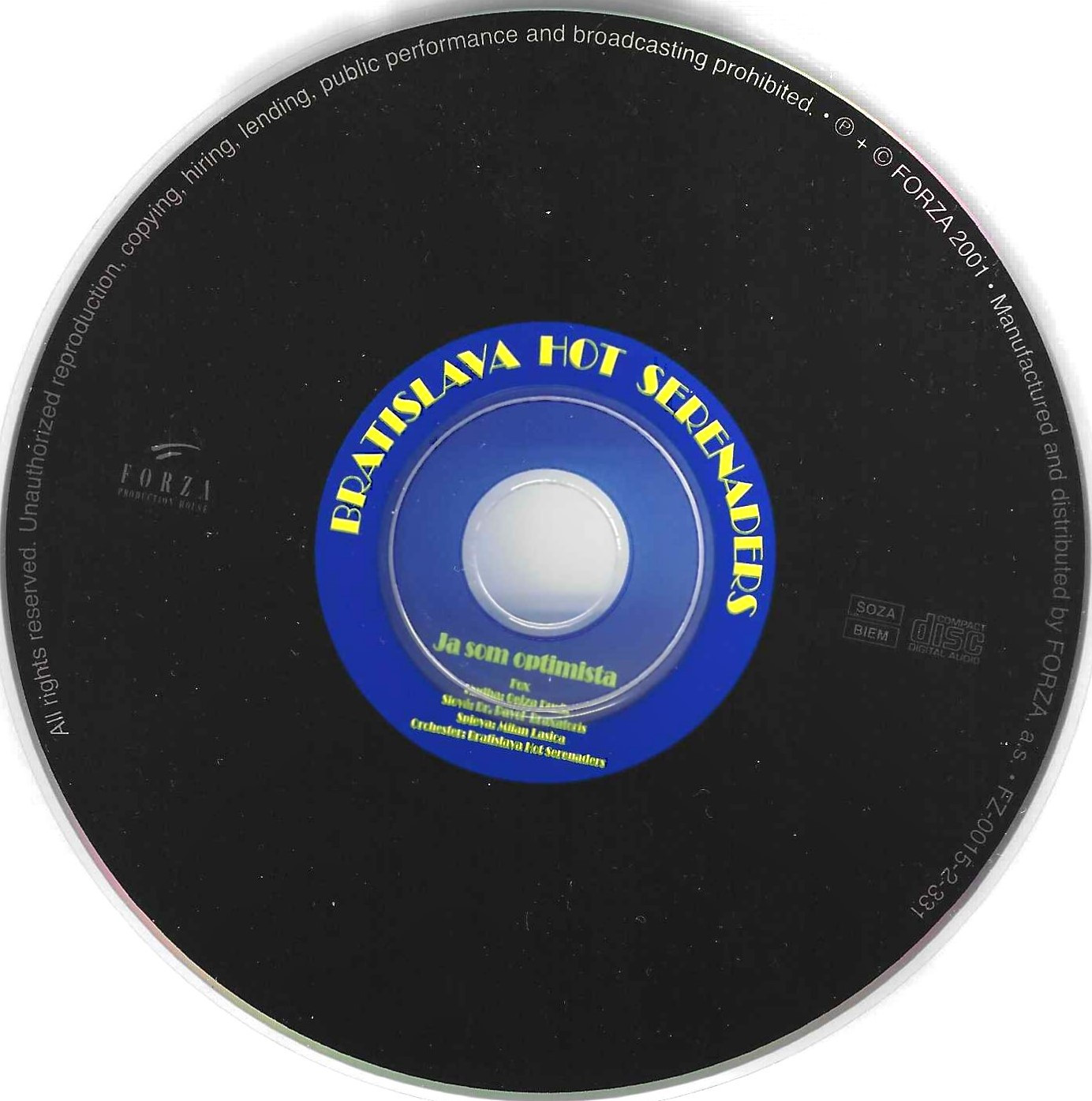 Milan Lasica, Bratislava Hot Serenaders – Ja Som Optimista