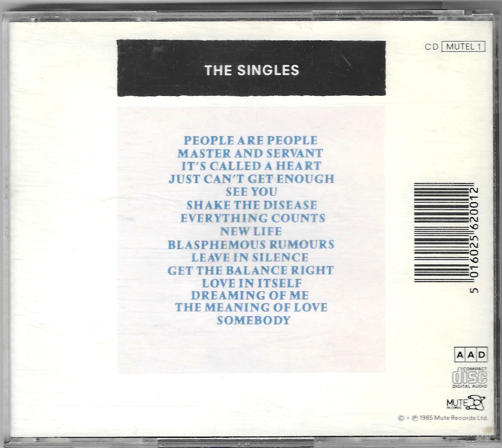 Depeche Mode – The Singles 81 → 85